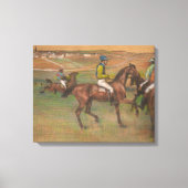 Toile Edgar Degas - Chevaux de course (Recto)