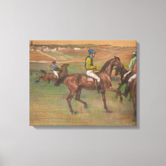 Toile Edgar Degas - Chevaux de course (Recto)