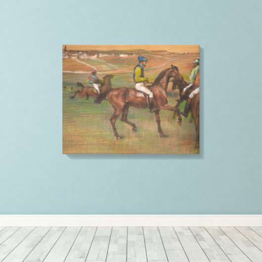 Toile Edgar Degas - Chevaux de course (Insitu (Plancher de Bois))