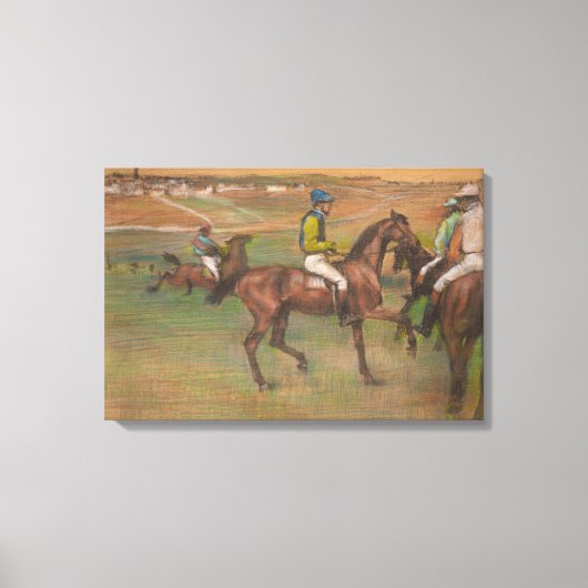 Toile Edgar Degas - Chevaux de course (Recto)