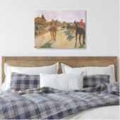 Toile Edgar Degas | Chevaux de course devant les Stands (Insitu(Chambre))