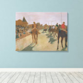 Toile Edgar Degas | Chevaux de course devant les Stands (Insitu (Plancher de Bois))