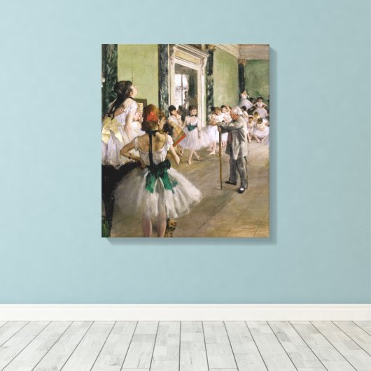 Toile Edgar Degas - Classe Danse (Insitu (Plancher de Bois))