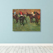 Toile Edgar Degas - course hippique avant le début (Insitu (Plancher de Bois))