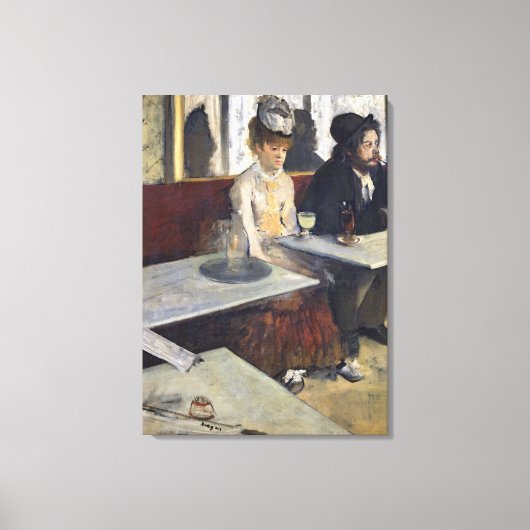 Toile Edgar Degas | Dans un Café, ou l'Absinthe (Recto)