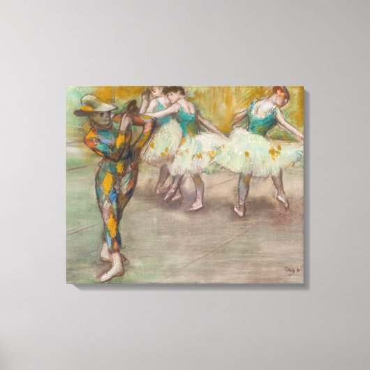 Toile Edgar Degas - Danse d'Arlequin (Recto)