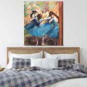 Toile Edgar Degas - Danseurs en bleu (Insitu(Chambre))