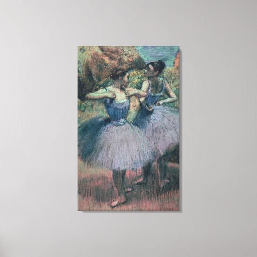 Toile Edgar Degas | Danseurs en Violet (Recto)