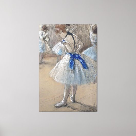 Toile Edgar Degas, Danseuse de ruban bleu (Recto)