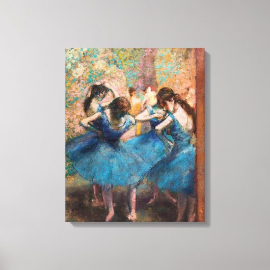 Toile Edgar Degas - Danseuses en bleu (Recto)