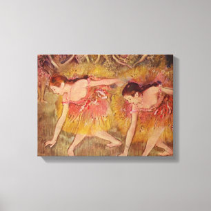 Toile Edgar Degas Danseuses se penchant