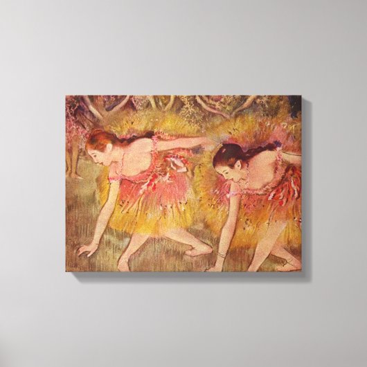 Toile Edgar Degas Danseuses se penchant (Recto)