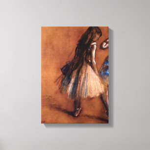 Toile Edgar Degas - deux danseurs