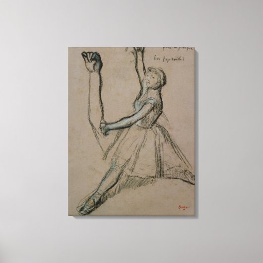 Toile Edgar Degas | Étude d'un danseur (Recto)