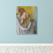 Toile Edgar Degas | Femme avec serviette (Insitu (Plancher de Bois))