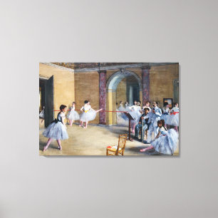 Toile Edgar Degas - Foyer de danse, Opéra rue Le Peletie