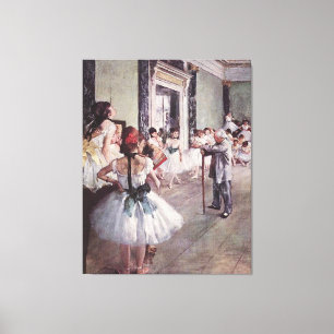 Toile Edgar Degas La Classe Danse