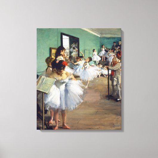 Toile Edgar Degas - La Classe de danse (Recto)