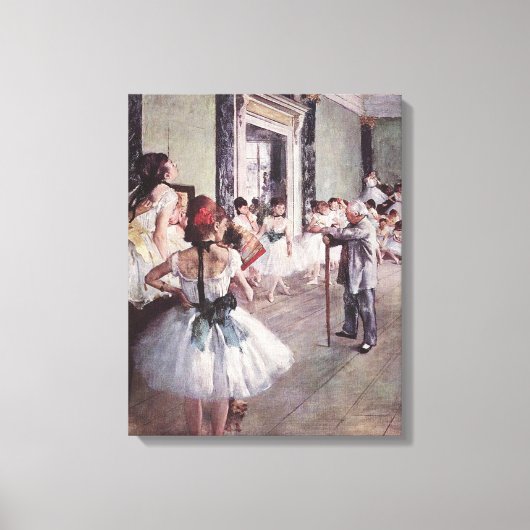 Toile Edgar Degas La Classe de danse (Recto)