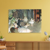 Toile Edgar Degas | La répétition du ballet sur scène (Insitu(Salon))