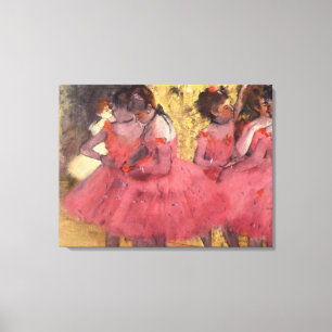 Toile Edgar Degas Les Danseurs Roses