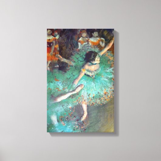 Toile Edgar Degas - Les Danseuses Vertes - Danse de Ball (Recto)