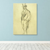 Toile Edgar Degas | Portrait de Ludovic Halevy (Insitu (Plancher de Bois))