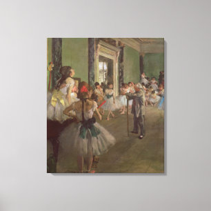 Toile Edgar Degas  The Dancing Class, c.1873-76