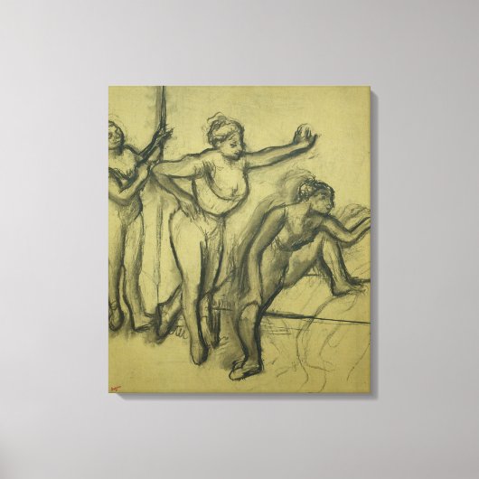 Toile Edgar Degas | Trois danseurs, vers 1900 (Recto)