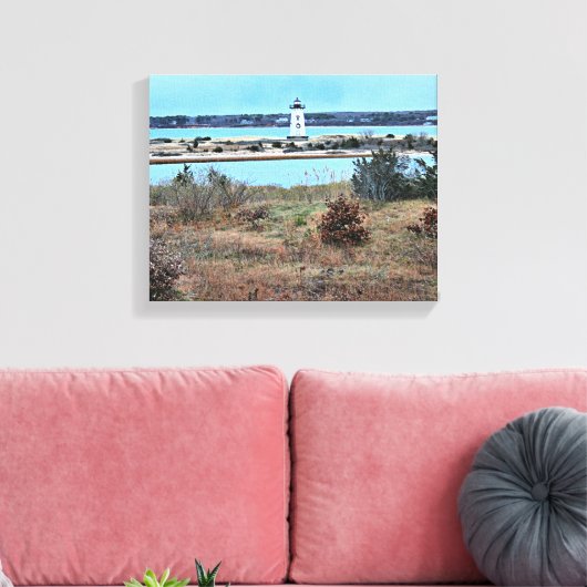 Toile Edgartown Lighthouse, Martha's Vineyard MA (Insitu(Salon))