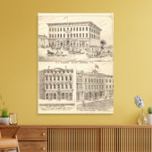 Toile Édifice du WC Simond à Brandon (Insitu(Salon))