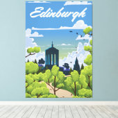 Toile Edimbourg Écosse (Insitu (Plancher de Bois))