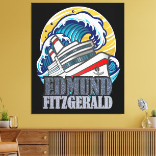Toile Edmund Fitzgerald Hommage au navire légendaire