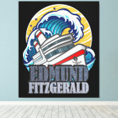 Toile Edmund Fitzgerald | Tribute to the Legendary Ship (Insitu (Plancher de Bois))
