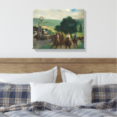Toile Edouard Manet - Les courses à Longchamp (Insitu(Chambre))