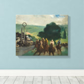 Toile Edouard Manet - Les courses à Longchamp (Insitu (Plancher de Bois))