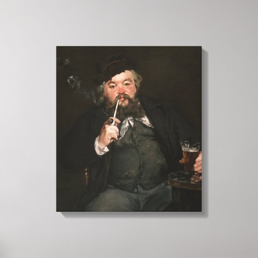 Toile Edouard Manet - Un bon verre de bière / Le bon boc (Recto)