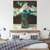Toile Edouard Manet Vase de Lilacs blancs et Rose (Insitu(Chambre))