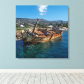 Toile Edro III naufrage Paphos, Chypre (Insitu (Plancher de Bois))