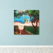 Toile Edvard Munch - Danse sur la plage (Insitu (Plancher de Bois))