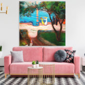 Toile Edvard Munch - Danse sur la plage (Insitu(Salon))