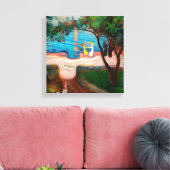 Toile Edvard Munch - Danse sur la plage (Insitu(Salon))