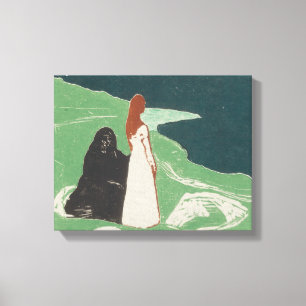 Toile Edvard Munch - Deux femmes sur le rivage