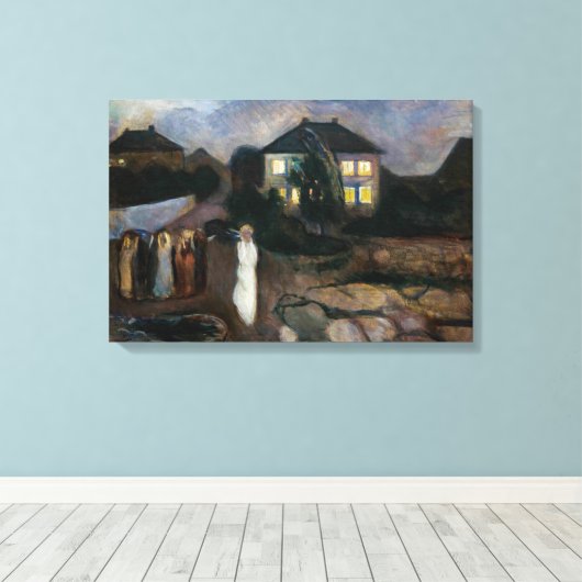 Toile Edvard Munch - La tempête (Insitu (Plancher de Bois))