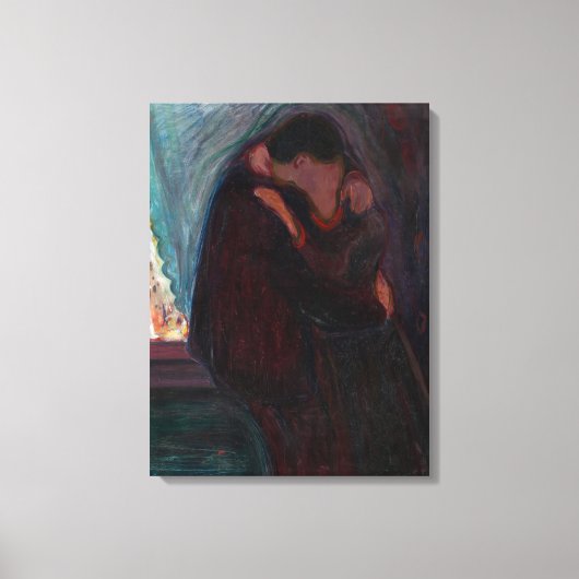 Toile Edvard Munch - Le Baiser (Recto)
