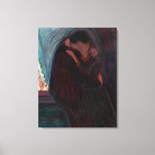 Toile Edvard Munch - Le baiser (Recto)