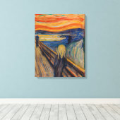 Toile Edvard Munch - Le Cri 1893 (Insitu (Plancher de Bois))