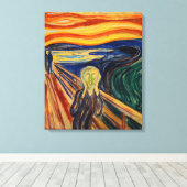 Toile Edvard Munch - Le Cri 1910 (Insitu (Plancher de Bois))