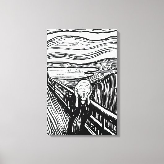 Toile Edvard Munch - Le Cri Lithographie (Recto)
