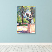 Toile Edvard Munch - Le Penseur de Rodin (Insitu (Plancher de Bois))